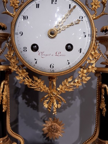 Horology  - French Pendulum Louis XVI, 18th Century