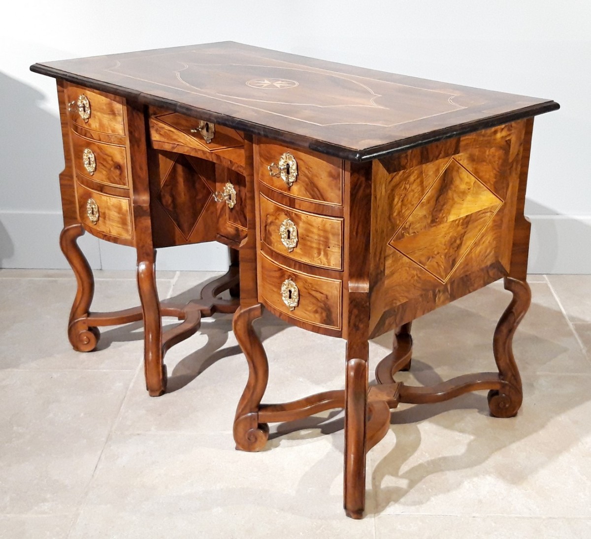 French Mazarin Desk Louis Xiv Dauphine Late 17th Century Ref 78014