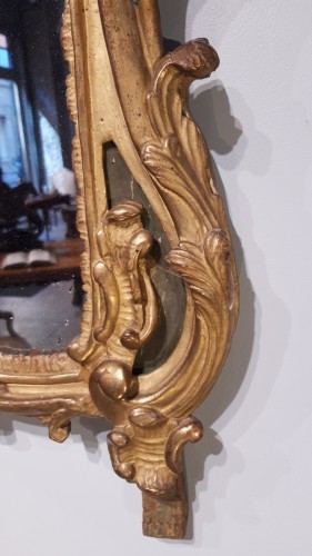 Miroir Louis XV en bois doré - Gérardin et Cie