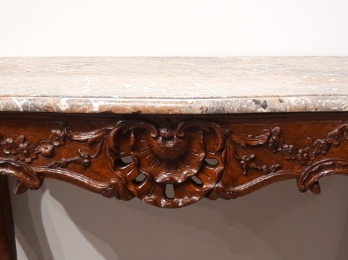 French table / console in oak, early 18th century - Furniture Style French Regence