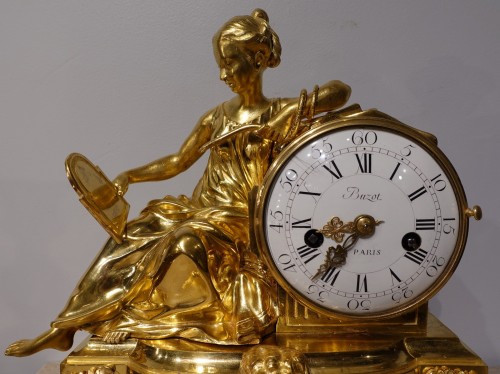 Louis XVI french clock &quot;Allegory of Prudence&quot; signed Buzot - Horology Style Louis XVI