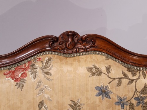 Antiquités - Pair Of Louis XV Armchairs In Walnut