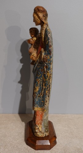 Vierge à l'Enfant dite «Poupée de Malines» circa 1500-1520 - Sculpture Style Renaissance