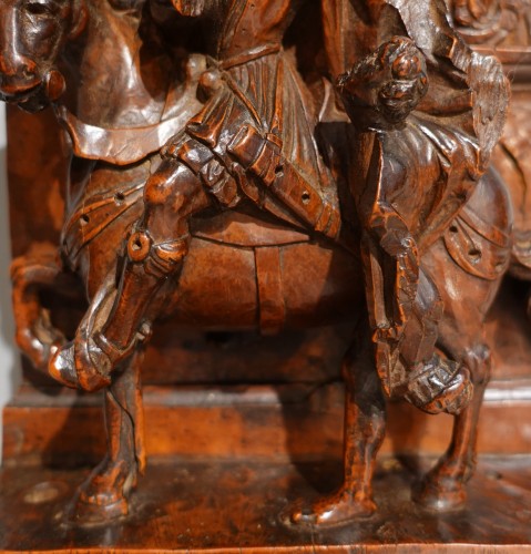Saint Martin en buis sculpté XVIe siècle - 