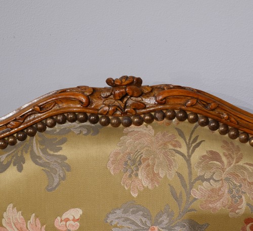 XVIIIe siècle - Fauteuil Louis XV estampillé « Falconet »