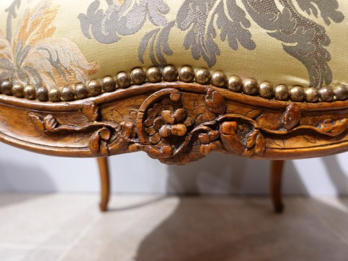 Antiquités - Louis XV armchair stamped &quot;Falconet&quot;