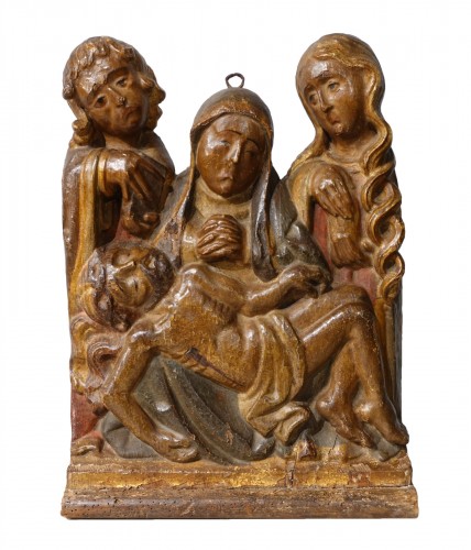 16th century  polychrome wood "Pietà"