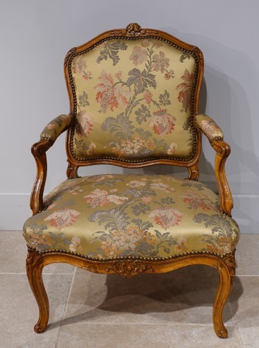 Fauteuil Louis XV estampillé « FRC Reuze » - Gérardin et Cie