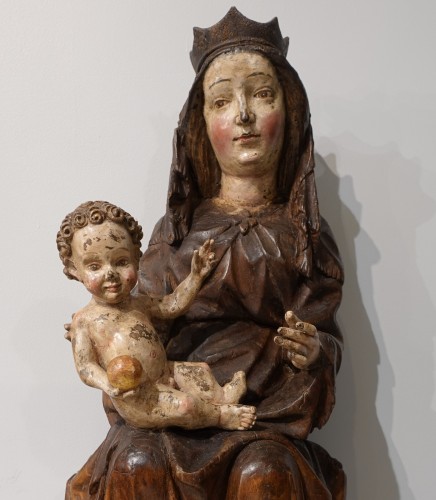 XIe au XVe siècle - Vierge à l'enfant en Majesté, époque XVe siècle