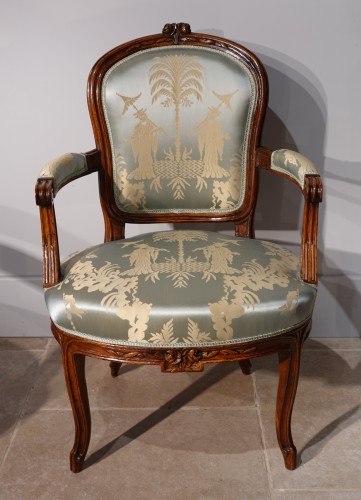 18th century pair of Armchairs Stamped F. Lapierre (1753 - 1823) - Seating Style 