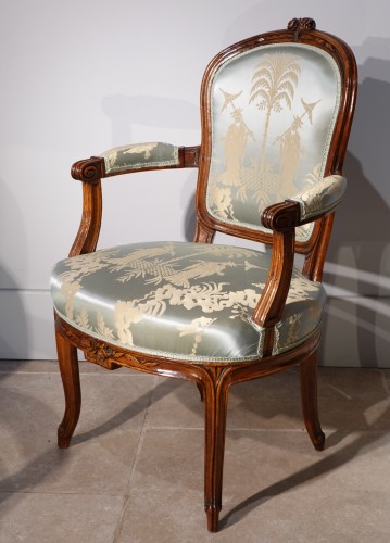 Seating  - 18th century pair of Armchairs Stamped F. Lapierre (1753 - 1823)