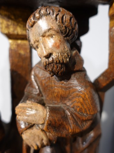 Nativité en bois polychrome début du XVIe siècle - Gérardin et Cie