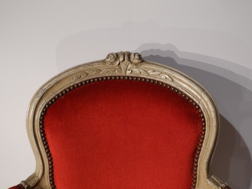 Sièges Fauteuil & Bergère - Paire de fauteuils Louis XV estampillés de F. Lapierre (1753 - 1823)