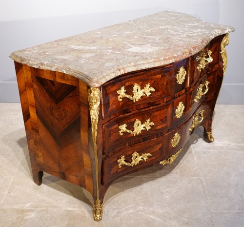 French Regence - &quot;French Chest Chest Of Drawers, Regence, Rosewood Veneer, Early 18th Centur