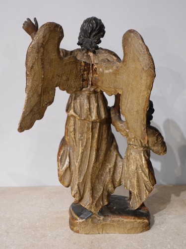 French Regence - Group &quot;Tobias and the Archangel Raphael, late 17th century