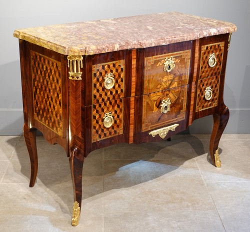 Furniture  - French 18th Century Chest Of Drawers “musical Instruments”