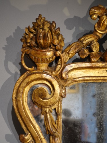 Miroir Louis XV en bois doré - Gérardin et Cie