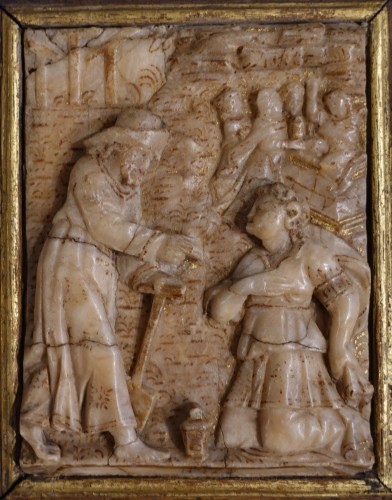 Alabaster plaque by Nicolaas Daems, &quot;Noli me tangere&quot;, early 17th century - 