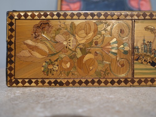 Restauration - Charles X - 19th century straw marquetry box