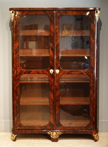 Furniture  - Library / Showcase In Rosewood Veneer Stamped “JB Hédouin”, 18th Century