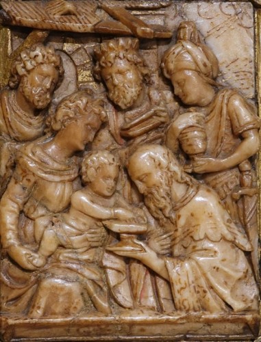 Alabaster Plaque Mechelen, By Gillis Neins, 17th Century - Sculpture Style Louis XIV