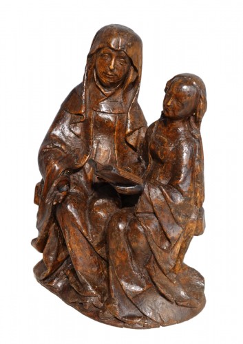 Saint Anne educator in carved lime tree circa 1510