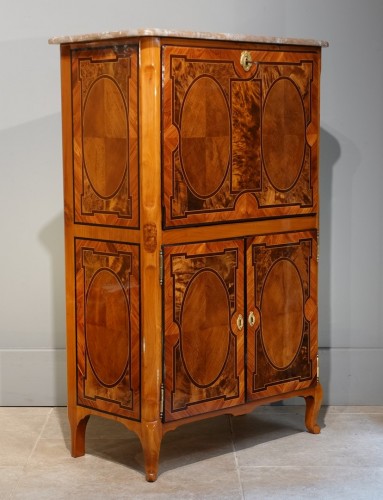 Petit secrétaire droit – étiquette Jean-François Hache - Mobilier Style Louis XV