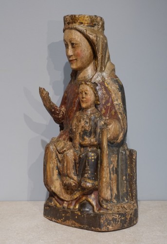 Sculpture  - Virgin and Child in Majesty known as &#039;&#039;Sedes Sapientiae &#039;&#039;, late 13th cent