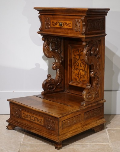Prie Dieu / oratoire italien d'époque XVIIe - Mobilier Style Louis XIII