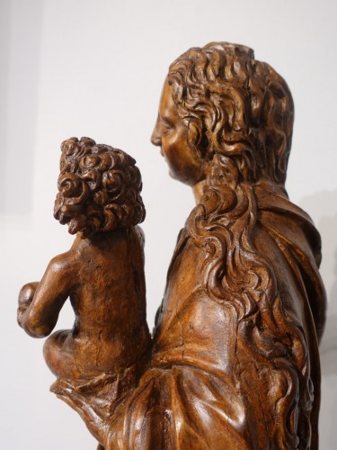 Antiquités - Vierge à l'Enfant d'époque XVIe