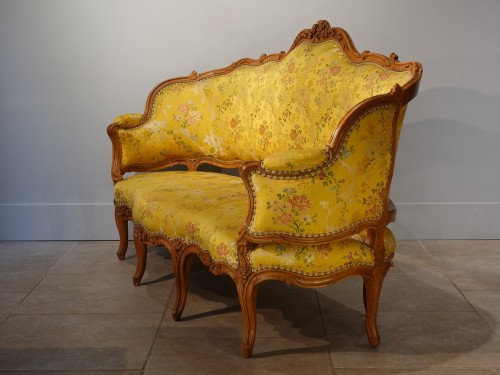 Sofa and pair of armchairs attributed to Pierre Nogaret (1718 - 1771) - 