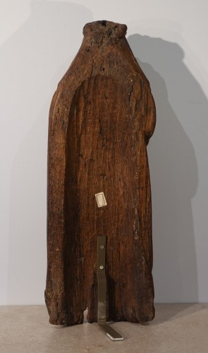 Sculpture de Sainte Brigitte d'Irlande ou Brigitte de Kildare époque XVe siècle - Gérardin et Cie