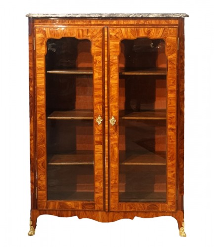 Transition bookcase stamped P. DENIZOT – 18th century 