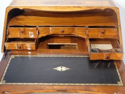 Antiquités - Marquetry desk stamped Jean-François HACHE