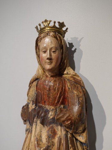 Saint in polychrome wood, late 16th century - 