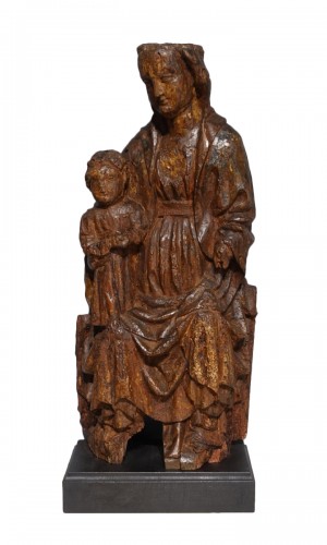Virgin and Child in Majesty called Sedes Sapientiae, late 14th century