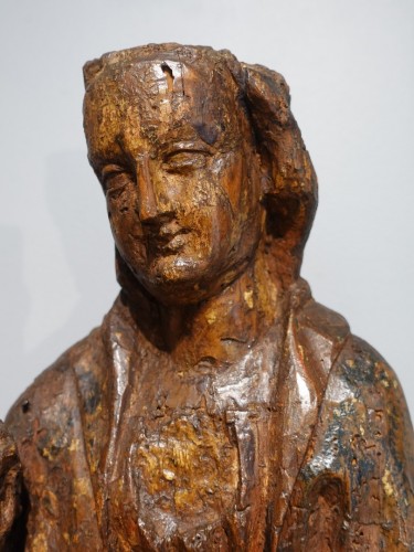 XIe au XVe siècle - Vierge à l'enfant en Majesté dite Sedes Sapientiae, époque fin XIVe