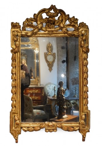 Miroir Louis XVI en bois doré