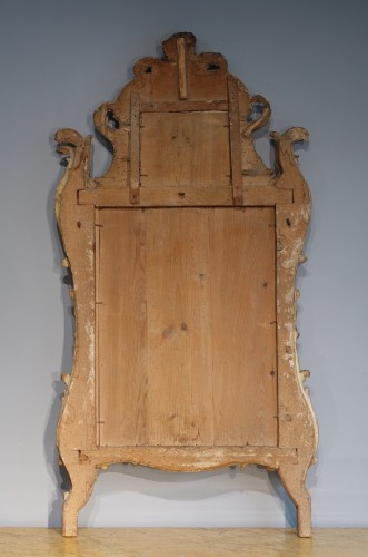 Miroirs, Trumeaux  - Miroir provençal en bois doré d'époque fin XVIIIe
