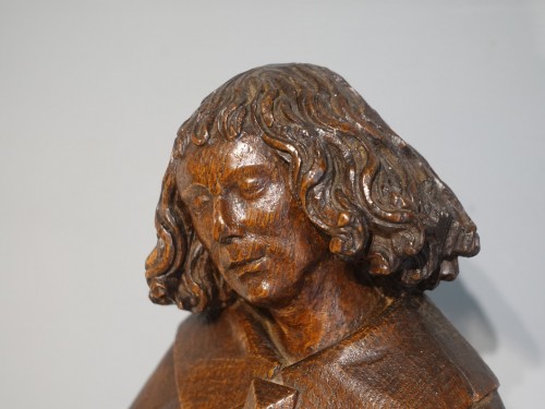 Saint personnage en bois sculpté – XVIe siècle - Gérardin et Cie
