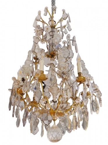  18th Century Crystal And Bronze Chandelier