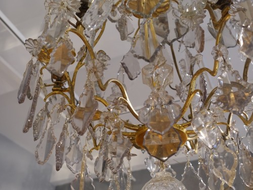 Louis XV - Lustre en cristal et bronze du XVIIIe siècle