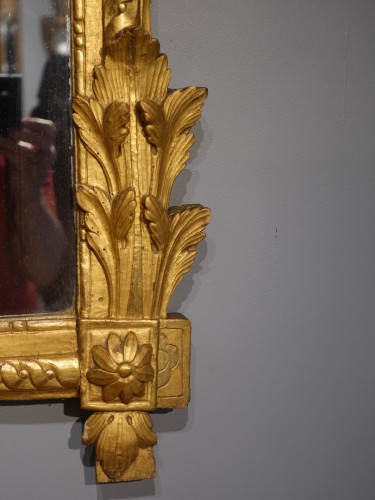 Miroir Louis XVI en bois doré d'époque XVIIIe siècle - Gérardin et Cie