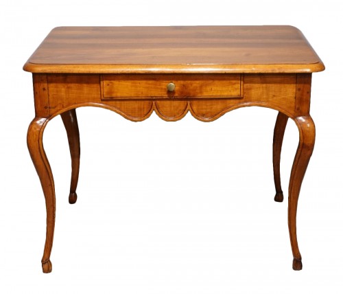 Louis XV Table desk in cherry and walnut