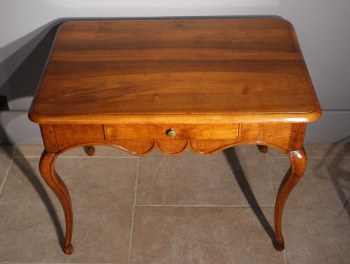 Louis XV Table desk in cherry and walnut - Louis XV