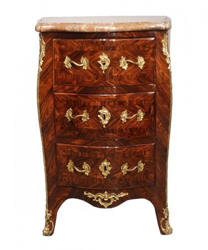  Small Louis XV chest of drawers in violet wood stamped I.D.F - 18th centur