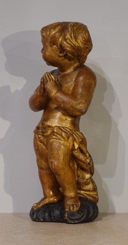 Paire de Putti en bois doré du XVIIIe siècle - Gérardin et Cie