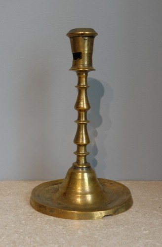 Lighting  - Late 15th-early 16th Century Candlestick In Solid Bronze
