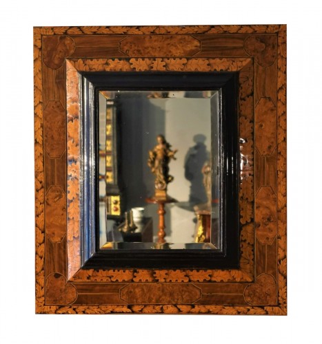 Marquetry mirror, Languedoc work of the 17th century