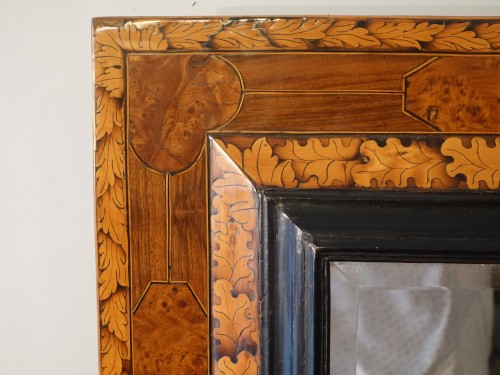 17th century - Marquetry mirror, Languedoc work of the 17th century